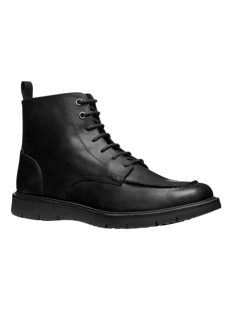 Bottines Cuir Geox Pove Noir - Kiabi