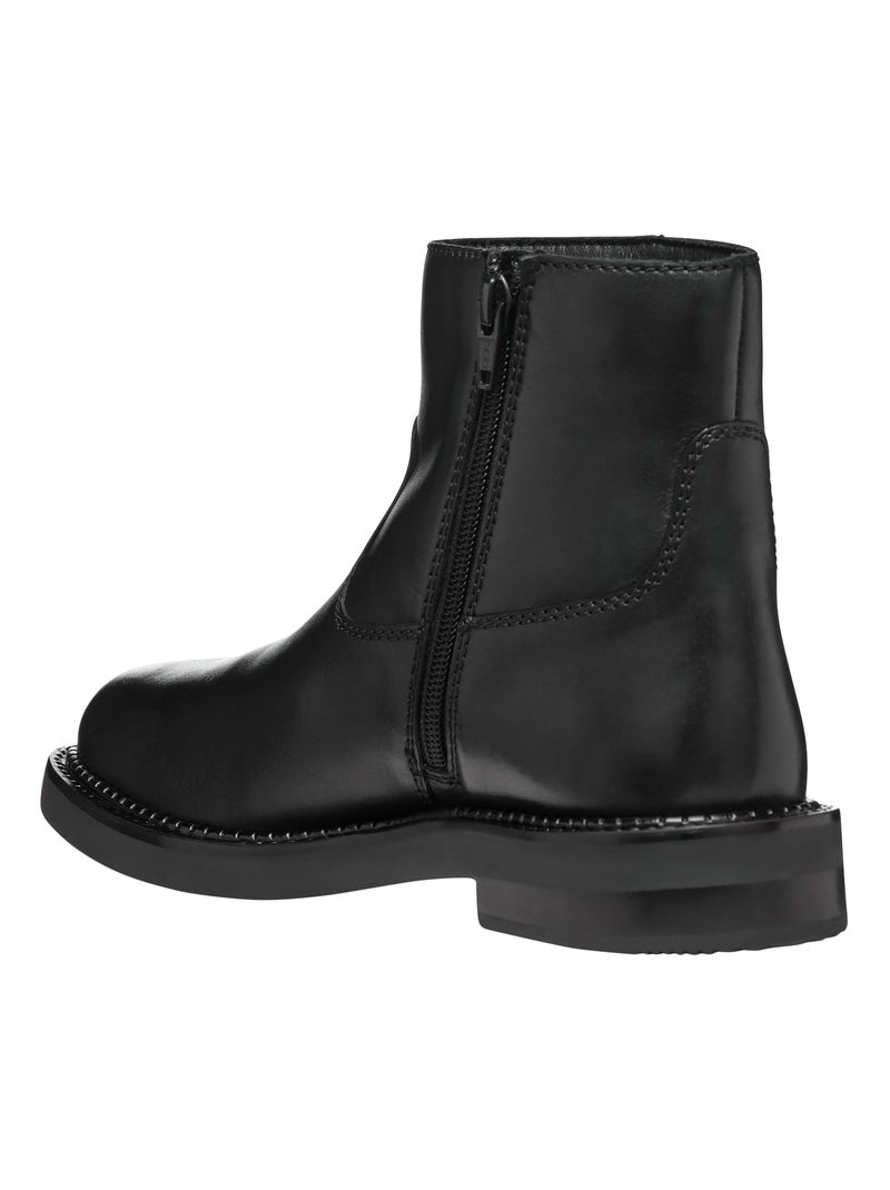 Bottines Cuir Geox Serilda Noir - Kiabi