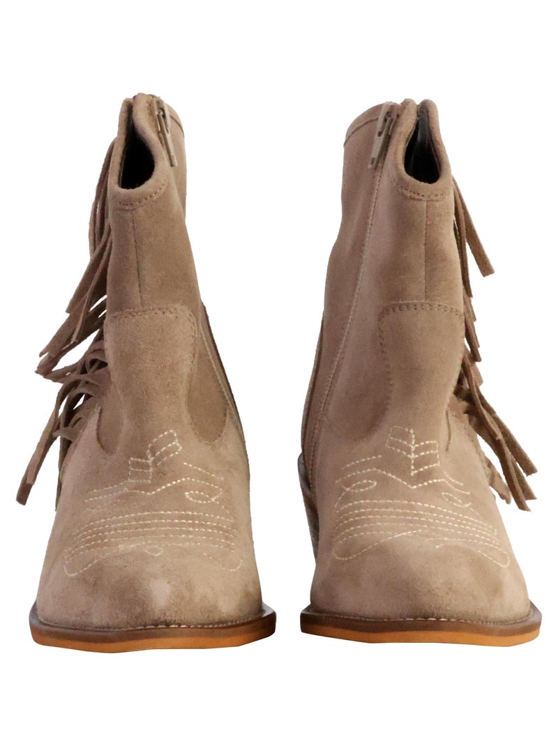 Bottines Cuir Kaporal Jylia Beige - Kiabi