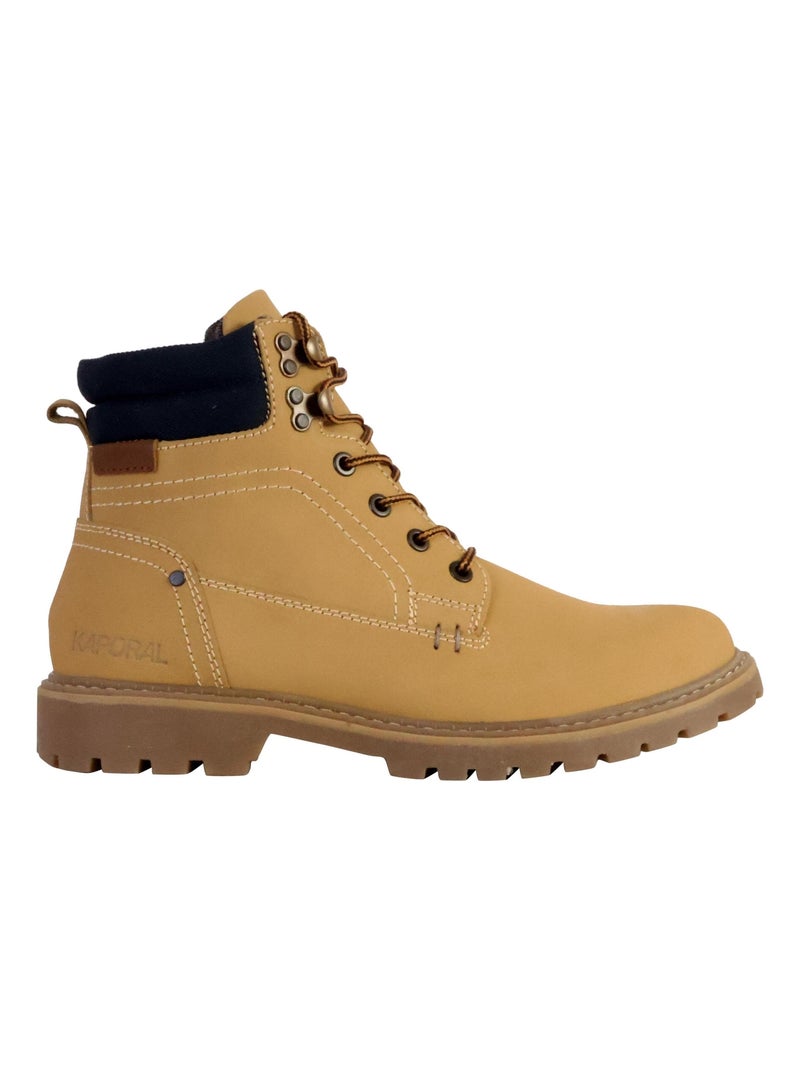 Bottines Cuir Kaporal Sergio Marron - Kiabi