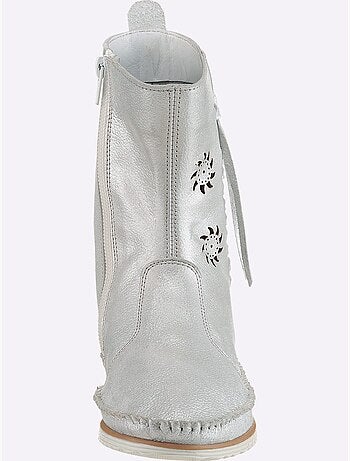 Bottines Cuir Nappa De Vache - Taille Standard - helline