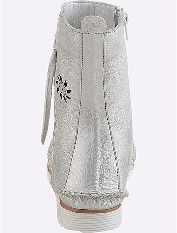 Bottines Cuir Nappa De Vache - Taille Standard - helline