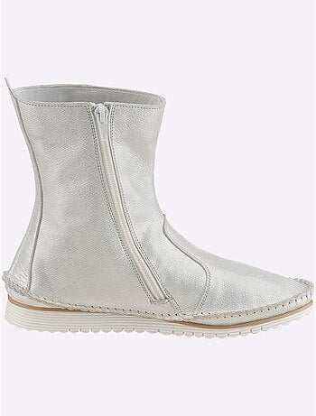 Bottines Cuir Nappa De Vache - Taille Standard - helline