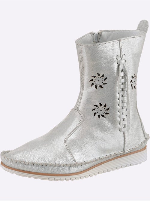 Bottines Cuir Nappa De Vache - Taille Standard - helline - Kiabi