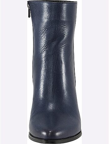 Bottines Cuir Nappa De Vache - Taille Standard - Helline