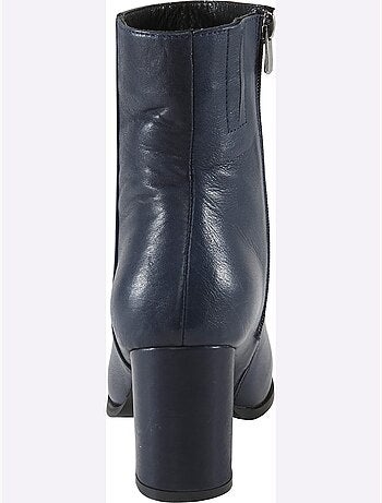 Bottines Cuir Nappa De Vache - Taille Standard - Helline