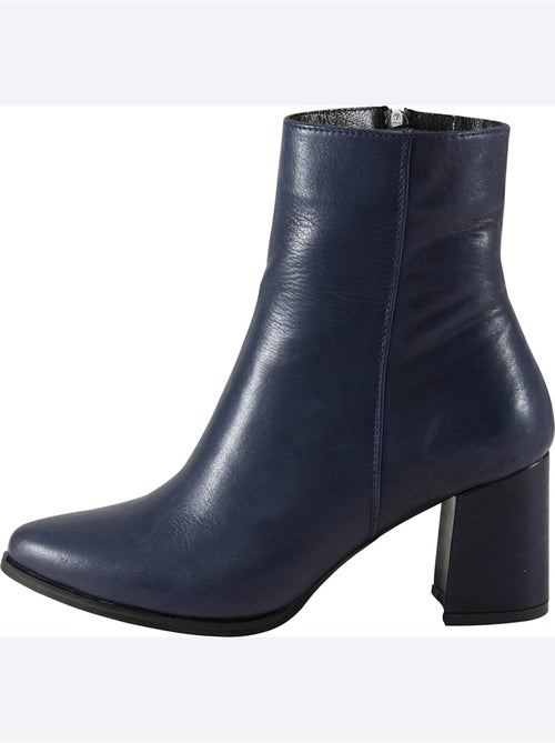Bottines Cuir Nappa De Vache - Taille Standard - helline - Kiabi