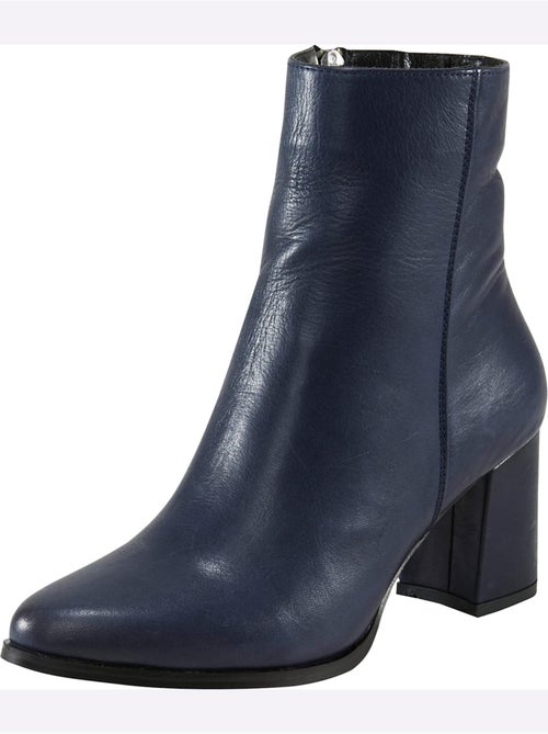 Bottines Cuir Nappa De Vache - Taille Standard - helline - Kiabi