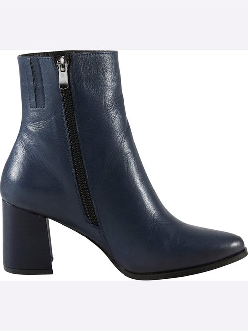 Bottines Cuir Nappa De Vache - Taille Standard - helline - Kiabi