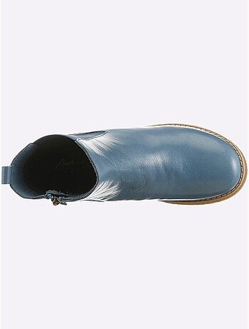 Bottines Cuir Nappa De Vache - Taille Standard - Helline