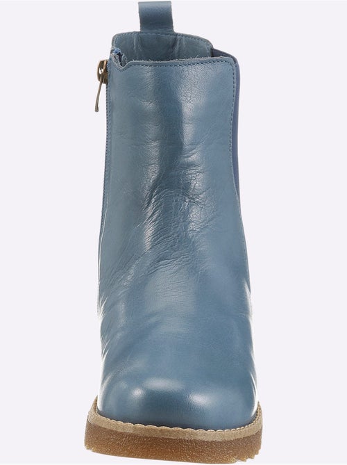 Bottines Cuir Nappa De Vache - Taille Standard - Helline - Kiabi Bottines Cuir Nappa De Vache - Taille Standard - Helline - Kiabi