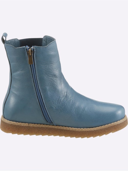 Bottines Cuir Nappa De Vache - Taille Standard - Helline - Kiabi Bottines Cuir Nappa De Vache - Taille Standard - Helline - Kiabi