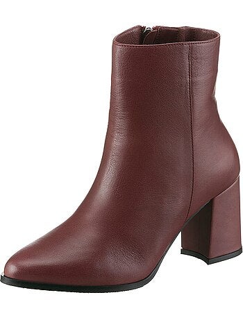Bottines Cuir Nappa De Vache - Taille Standard - helline