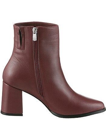 Bottines Cuir Nappa De Vache - Taille Standard - helline