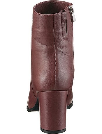 Bottines Cuir Nappa De Vache - Taille Standard - helline