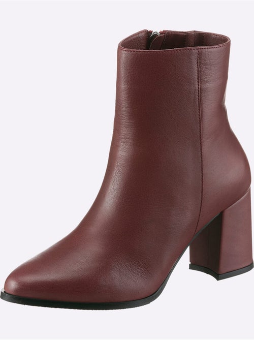 Bottines Cuir Nappa De Vache - Taille Standard - helline - Kiabi
