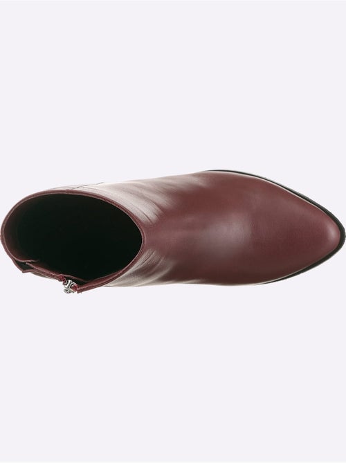 Bottines Cuir Nappa De Vache - Taille Standard - helline - Kiabi