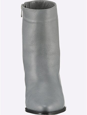 Bottines Cuir Nappa De Vache - Taille Standard - Helline