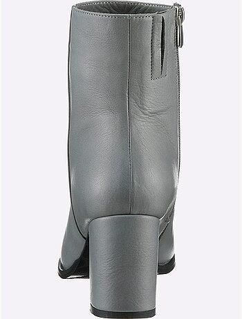 Bottines Cuir Nappa De Vache - Taille Standard - Helline