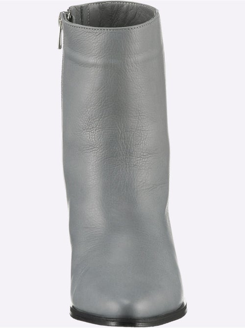 Bottines Cuir Nappa De Vache - Taille Standard - helline - Kiabi