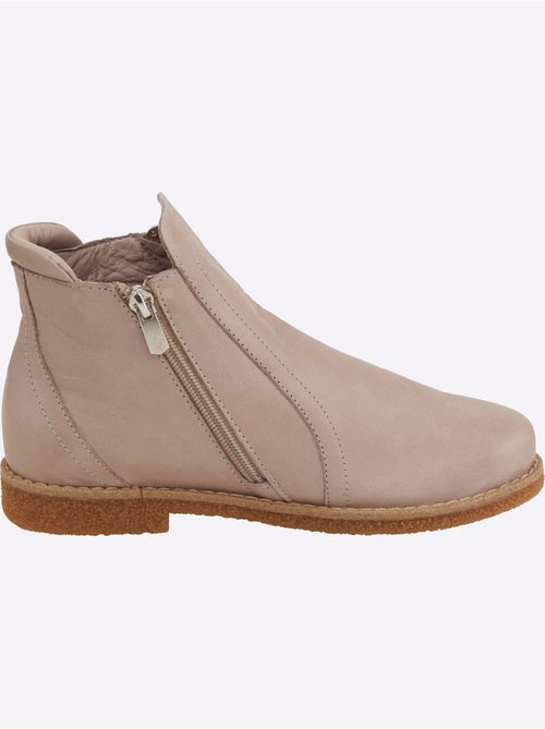 Bottines Cuir Nappa De Vache - Taille Standard - Helline - Kiabi Bottines Cuir Nappa De Vache - Taille Standard - Helline - Kiabi