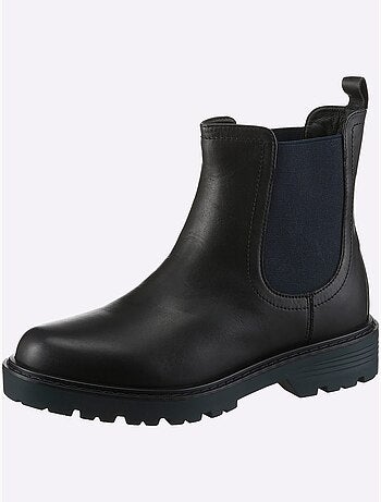 Bottines Cuir Nappa De Vache - Taille Standard - Helline