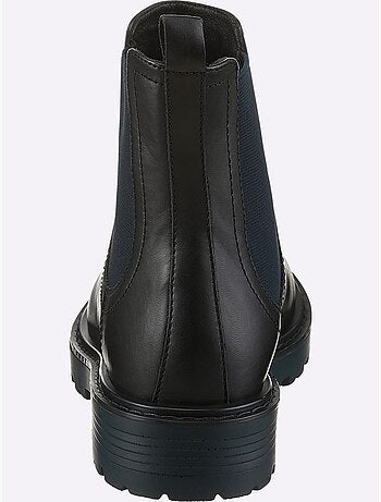 Bottines Cuir Nappa De Vache - Taille Standard - Helline
