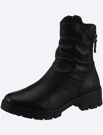 Bottines cuir nappa de vache - taille standard - helline