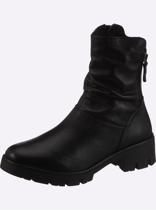 Bottines cuir nappa de vache - taille standard - helline - Kiabi Bottines cuir nappa de vache - taille standard - helline - Kiabi