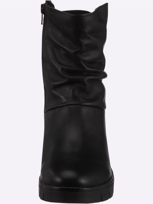 Bottines cuir nappa de vache - taille standard - helline - Kiabi Bottines cuir nappa de vache - taille standard - helline - Kiabi