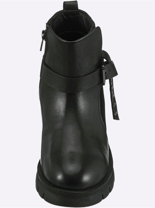 Bottines Cuir Nappa De Vache - Taille Standard - Helline - Kiabi Bottines Cuir Nappa De Vache - Taille Standard - Helline - Kiabi