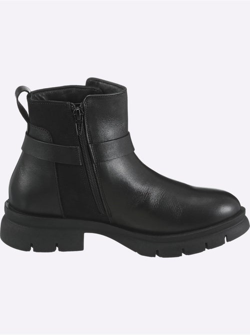 Bottines Cuir Nappa De Vache - Taille Standard - Helline - Kiabi Bottines Cuir Nappa De Vache - Taille Standard - Helline - Kiabi