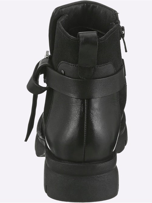 Bottines Cuir Nappa De Vache - Taille Standard - Helline - Kiabi Bottines Cuir Nappa De Vache - Taille Standard - Helline - Kiabi