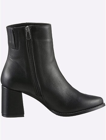 Bottines Cuir Nappa De Vache - Taille Standard - Helline