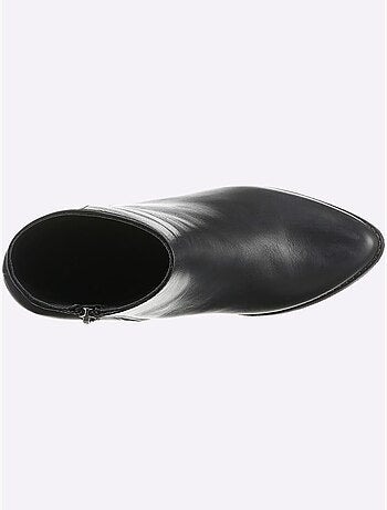 Bottines Cuir Nappa De Vache - Taille Standard - Helline