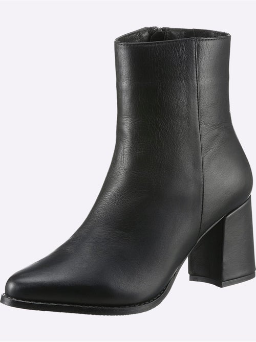 Bottines Cuir Nappa De Vache - Taille Standard - helline - Kiabi