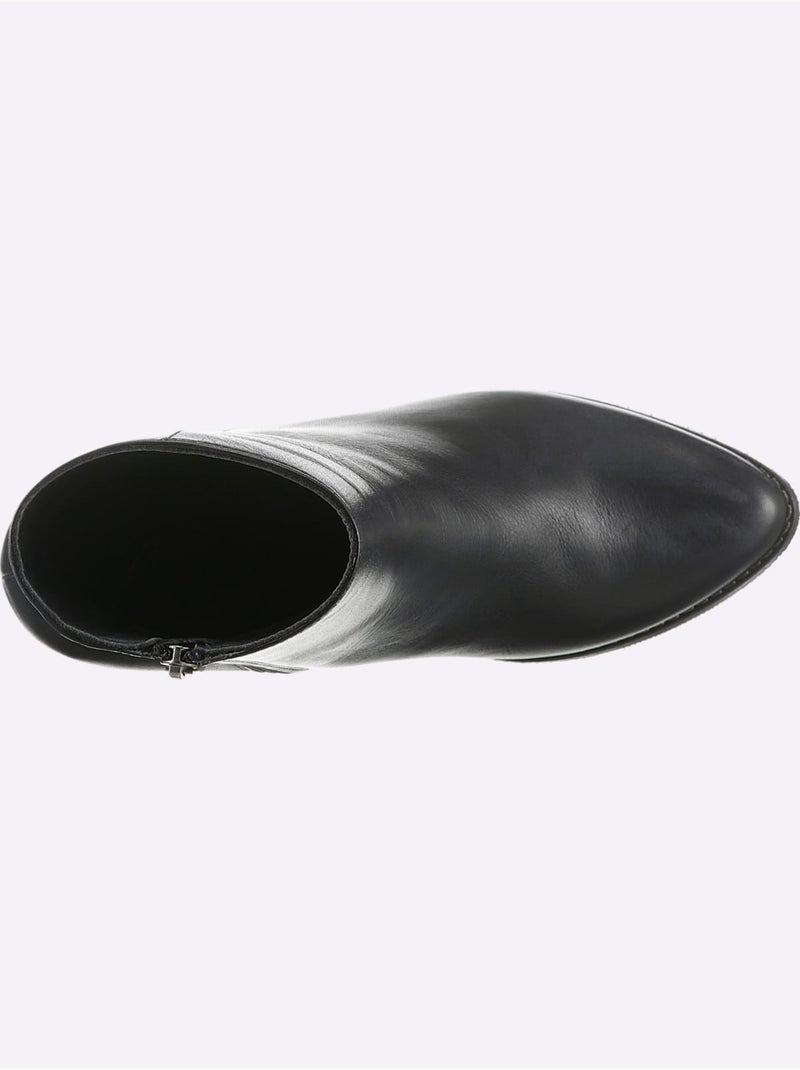 Bottines Cuir Nappa De Vache - Taille Standard - Helline Noir - Kiabi