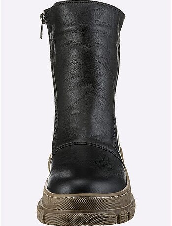 Bottines Cuir Nappa De Vache - Taille Standard - Helline