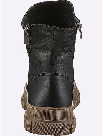 Bottines Cuir Nappa De Vache - Taille Standard - Helline