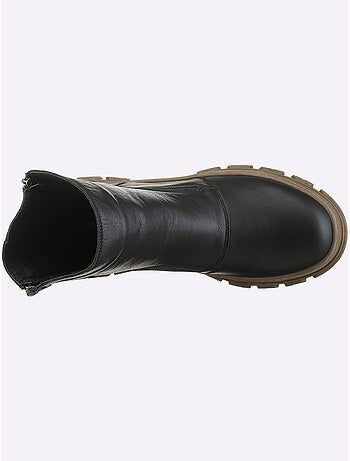 Bottines Cuir Nappa De Vache - Taille Standard - Helline