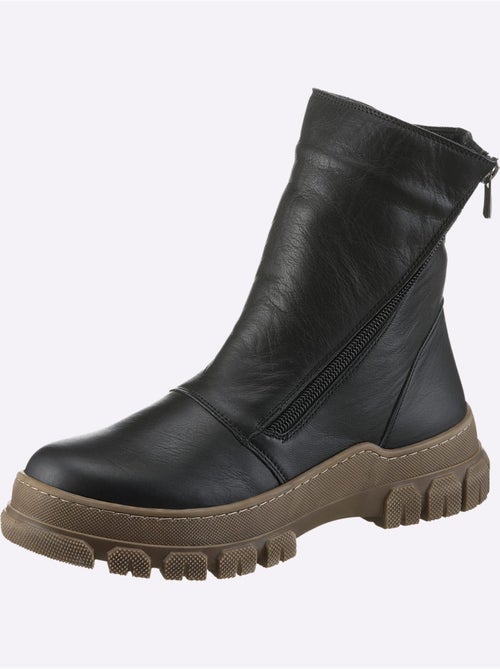 Bottines Cuir Nappa De Vache - Taille Standard - helline - Kiabi