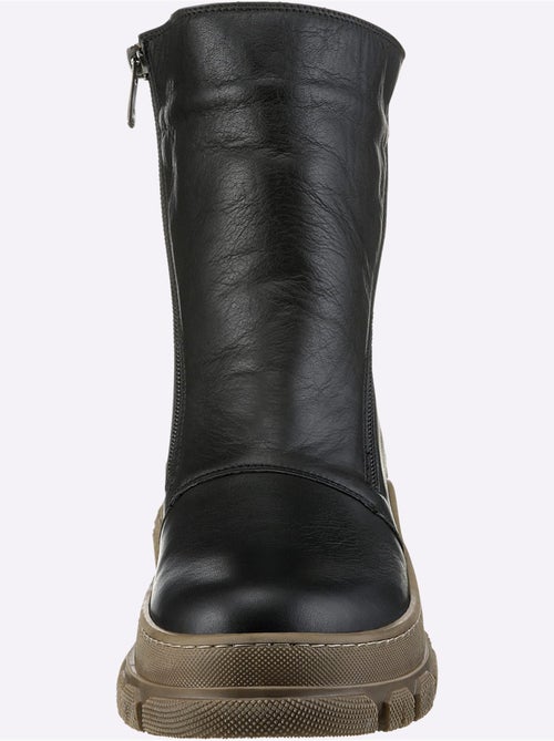 Bottines Cuir Nappa De Vache - Taille Standard - helline - Kiabi