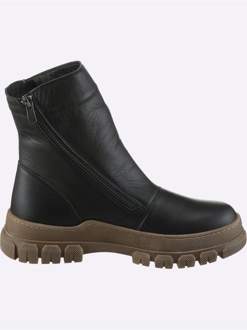 Bottines Cuir Nappa De Vache - Taille Standard - helline - Kiabi