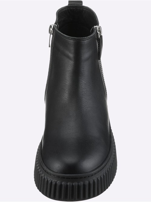 Bottines Cuir Nappa De Vache - Taille Standard - helline - Kiabi