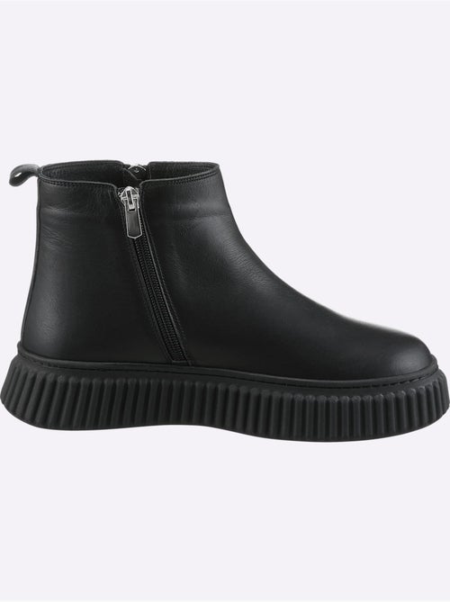 Bottines Cuir Nappa De Vache - Taille Standard - helline - Kiabi