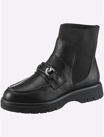 Bottines Cuir Nappa De Vache - Taille Standard - Helline