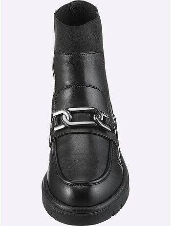 Bottines Cuir Nappa De Vache - Taille Standard - Helline