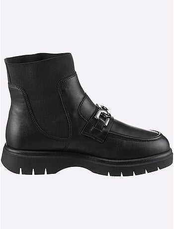 Bottines Cuir Nappa De Vache - Taille Standard - Helline