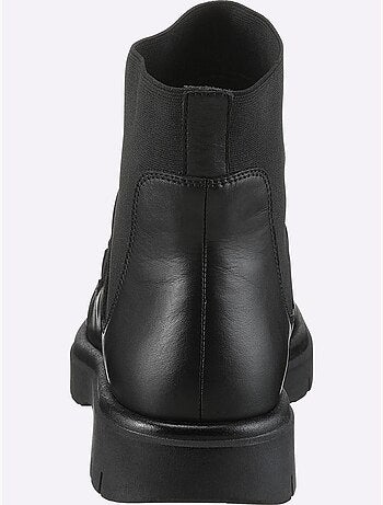 Bottines Cuir Nappa De Vache - Taille Standard - Helline