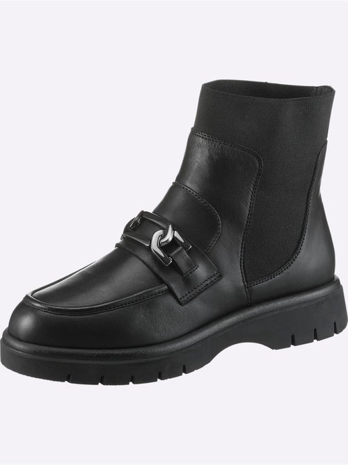 Bottines Cuir Nappa De Vache - Taille Standard - helline - Kiabi